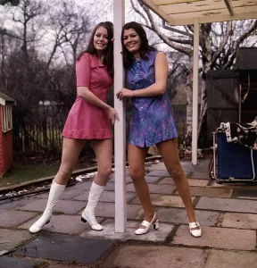 Vicki Michelle with Sister Ann Michelle Print, January 1970