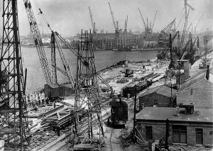 Tyne Dock in 1975 Vintage Print (00171)