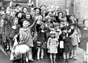 World War Two Evacuation Print - South Shields Children Departure