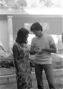 00180 Prints: August 1964 Paul McCartney at Bel Air Pool Print (00180)