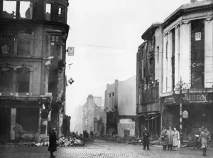 00180 Prints: Coventry Blitz Bomb Damage Print - Broadgate 1940