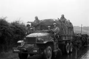 German Soldiers Captured in Cherbourg, June 30th 1944 Print