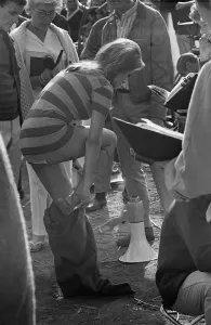 Raquel Welch Changing on Location Print 1966