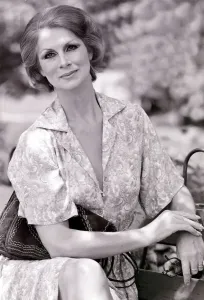 Vintage Fashion Photography Prints: Sex change model April Ashley, pictured during a visit to Leamington spa June 1979