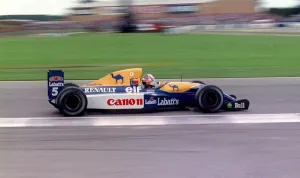 Nigel Mansell at the 1992 British Grand Prix Print