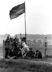 Youth Culture Images Prints: The Wallies August 1974 Camping on Salisbury Plain near stonehenge Wally