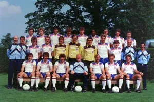 Prints of England squad for the 1982 World Cup in Spain pose for a group photograph May 1982 Spain Prints: 1982 England World Cup Squad Group Print