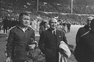 Sir Alf Ramsey Coaching Team Print, Wembley 1973