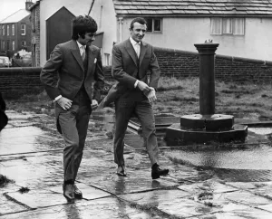 George Best Prints: George Best at Mike Summerbee's Wedding Print, 1968