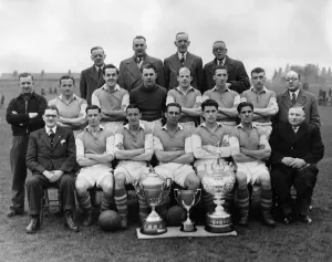Wigan Athletics Football Team Print 1953