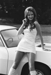 Reveille Model Beulah Hughes with 1972 Lancia Print