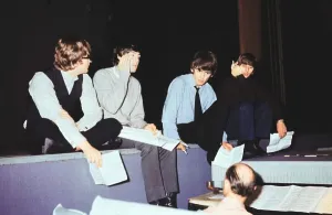 The Beatles Rehearse at London Palladium Print, 14th July 1964
