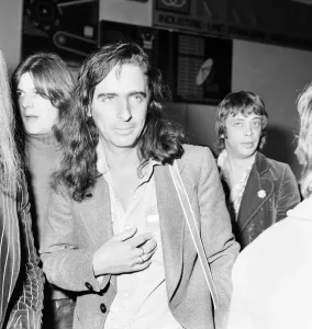 London Airport Arrivals Prints: American rock singer Alice Cooper arrives in London ahead of his tour