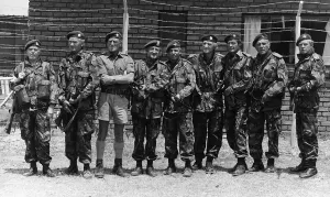 The Wild Geese Cast in Army Uniform 1977 Print (00292)