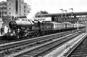 King George V Locomotive Print, London 1971