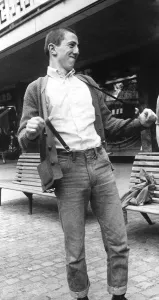 Prints of A skinhead in Coventrys shopping precinct. 4th October 1969 0300to0399 Prints: Coventry Shopping Precinct Print, 4th October 1969