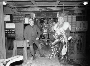 Mirror Prints: Adrian Street with Father, Coal Miner Print 1974