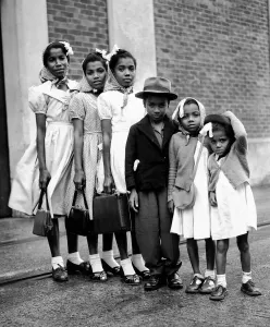 Prints of The children of the Templeton family seen here arriving in the United Kingdom from Jamaica to join their parents who had emigrated to Britain earlier. 25th November 1954 0400to0499 Prints: Templeton Family Arrives in UK Print, 25th November 1954