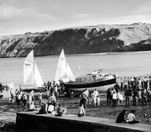 00500 Prints: Runswick Bay Lifeboat Print - 21st September 1970