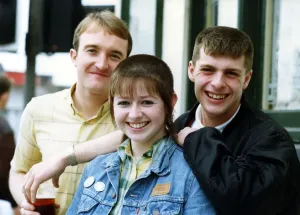Skinheads on Newcastle Streets Print May 1991