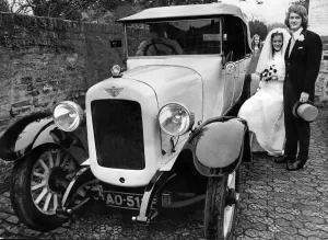 1920 Austin Newly Weds Print, St Mary Magdeline Church, Yarm