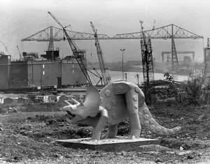 Tees Transporter Bridge Prints: Iron Masters District Print, Middlesbrough 1979
