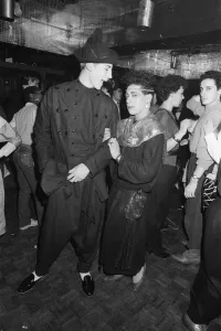 Youth Culture Of The 80s Prints: Young people wearing the latest Disco fashions. 16th January 1981