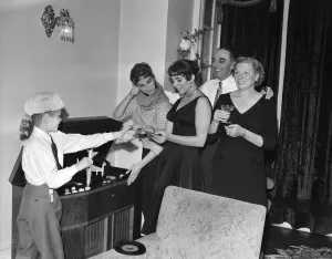 Joan Collins at Home in London Print, 4th October 1955