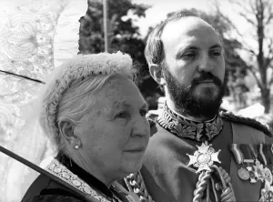 Saltburn 1988 Print of Queen Victoria Impersonators