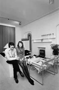 Sandie Shaw with Jeff Banks at Blackheath Home, 1968 Print