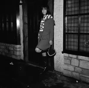 Prints of Chantal Goya, young French pop star pictured in London outside a night cub. Picture taken on 16th November 1965 London Fashion Week Prints: Chantal Goya, Young French Pop Star in London Print (1965)