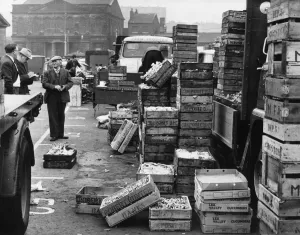 00879 Prints: North Market Cazneau Street Print, Liverpool Circa 1960