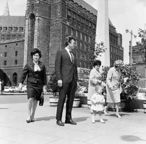 Clint Eastwood in St Peters Square, Manchester Print 00951
