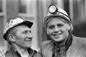 Adrian Street with Father, 2nd November 1974 Print