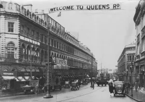 Prints of Queens Road, Clifton, Bristol in the days when shops had chandeliers and sweeping staircases. 1930s Clifton Prints: Queens Road, Clifton, Bristol in the 1930s Print