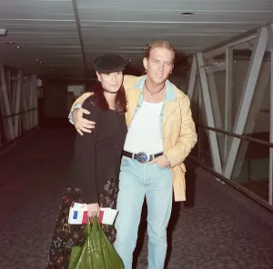 Matt Goss and Melanie Sykes Arrive at London Heathrow Print 31st December 1992