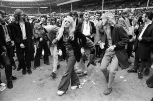 Prints of A general view of the audience at the London Rock and Roll Show at Wembley Stadium, London. 5th August 1972 Art Prints: A General View of the Audience at Wembley Stadium Print 1972
