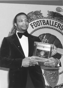 Cyrille Regis Prints: Cyrille Regis with Young Player of the Year Award Print 1979