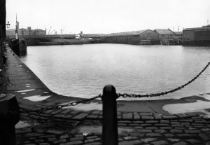 River Mersey Prints: Clarence Dock Print, Vauxhall, Liverpool 1928