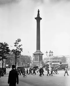 Lord Nelson Prints: Nelson's Column Print, Trafalgar Square, London 1931