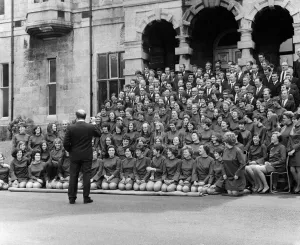 Royalty Prints: Roy Bohana Rehearses Investiture Choir Print June 1969
