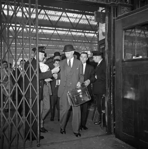 Waterloo Station Prints: Lord Denning at Waterloo Station Print, 16th September 1963