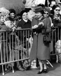 Prints of Queen Elizabeth II visits Wigan, Greater Manchester. 21st March 1986 Greater Manchester Prints: Queen Elizabeth II visits Wigan Print 21st March 1986
