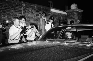 Billy Connolly at Prince Andrew's Stag Party Print 1986