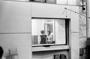 Judy Garland with Lionel Bart at EMI Studios Print, 9th August 1964