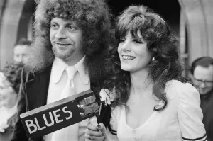 Print of Jeff Lynne on his wedding day, 11th April 1972