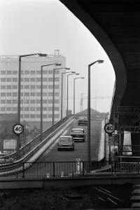 Print of the Mancunian Way motorway, 12th June 1967