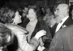 01415 Prints: Print of Modesty Blaise Duchess of Bedford at a film premiere