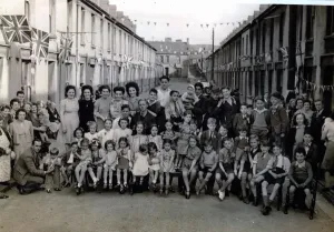 VE Day Street Party Print: Merthyr, May 1945