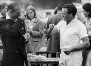 Duke Of Edinburgh Prints: Prince Philip and Sebastian de Ferranti Polo Print, 1964